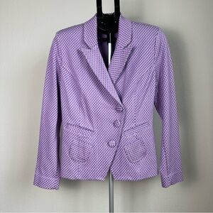 CAbi Maverick Imperial Blazer Jacket 5847 Purple Pink Geometric Women M